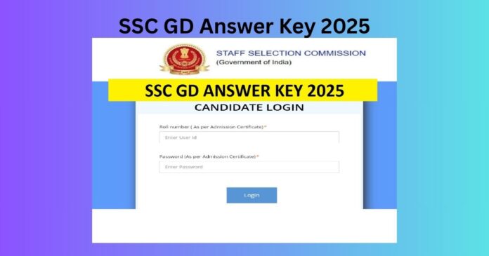 SSC GD Answer Key 2025