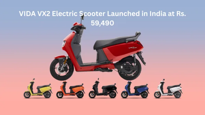hero vida vx2 electric scooter